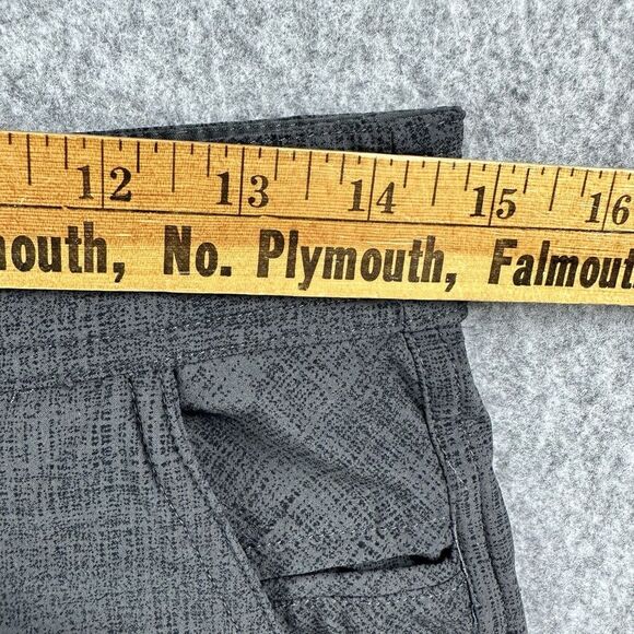 Lululemon Shorts Mens 29 Charcoal Gray Print Chino Performance Preppy Golf 11" - Picture 10 of 12